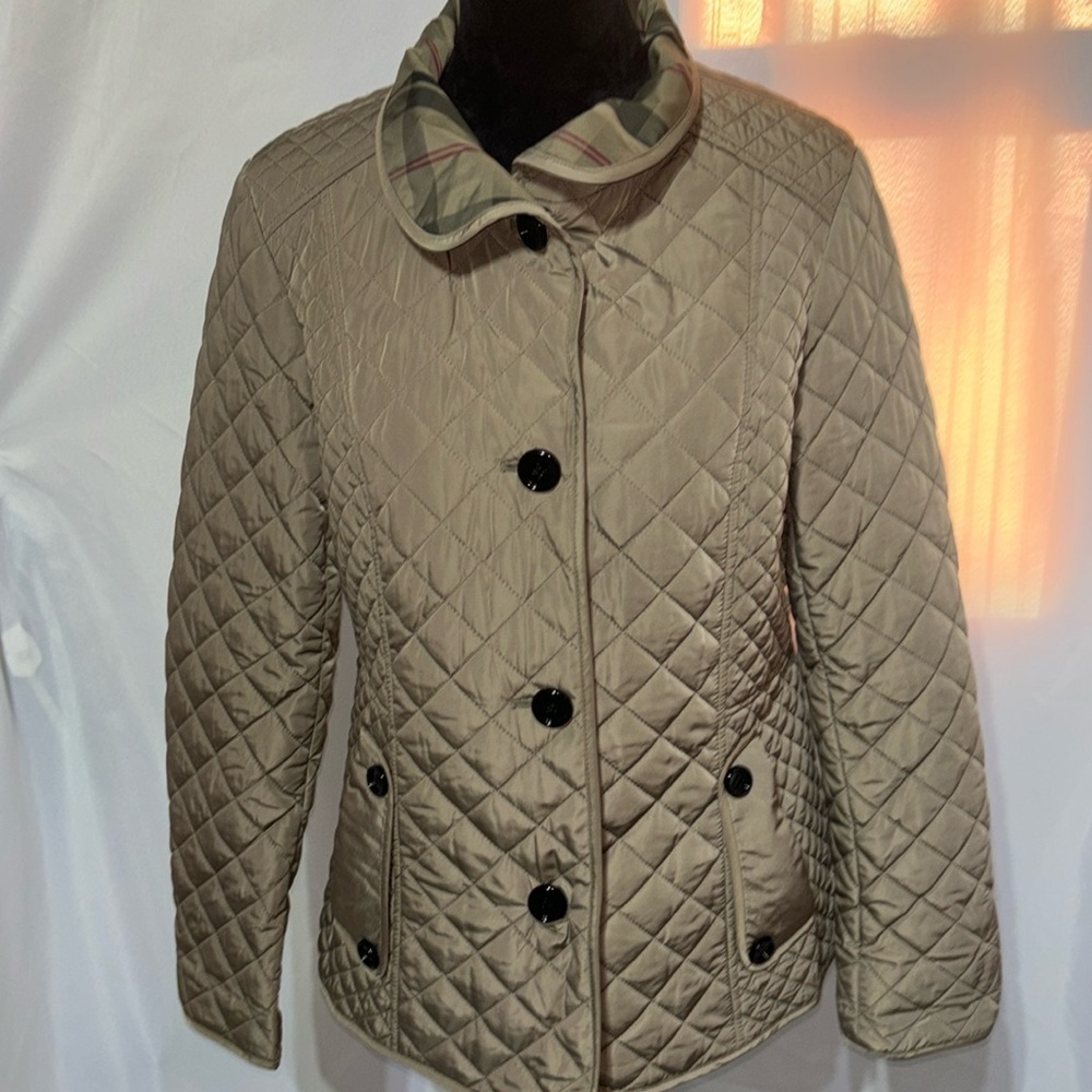 Liz Claiborne Quilted Button Front Chore Coat Jacket Size M - Picture 2 of 13